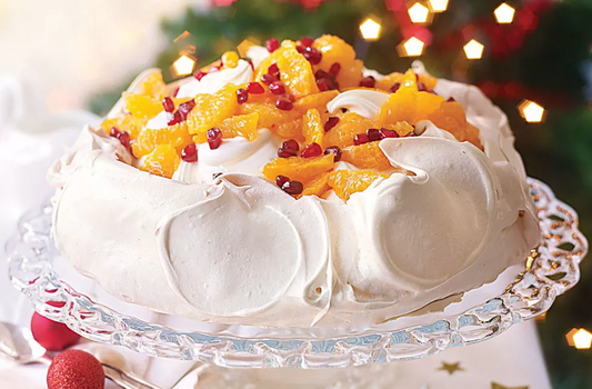 Festive Pavlova with Spiced Clementines Recipe